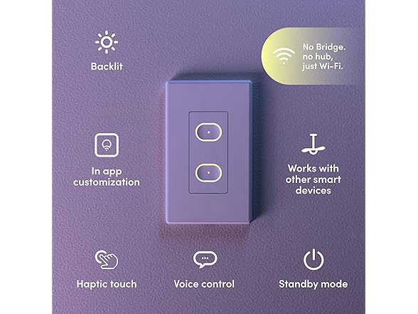 LIFX Smart Switch, 2 Button in-Wall Wi-Fi (White)