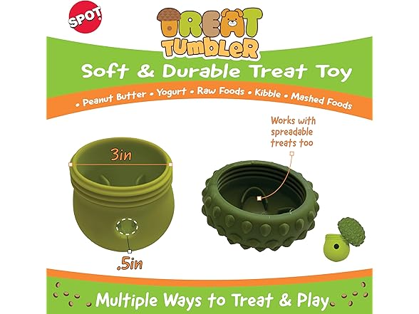 SPOT Treat Tumbler Broccoli – Freezable & Fillable