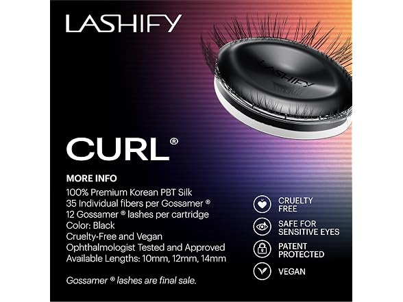 Lashify Curl 12mm Gossamer DIY