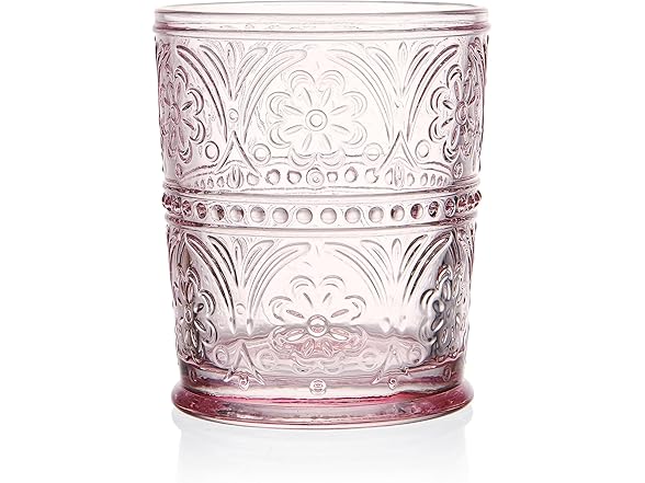 Darbie Angell Wanderlust Set of 4 Double Old Fashioned Blush Pink