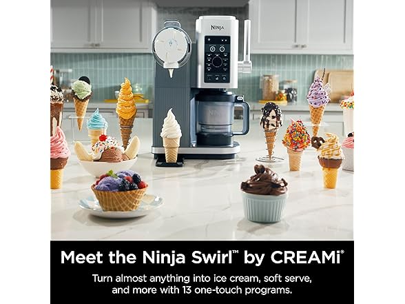 (NEW!) Ninja CREAMi Scoop & Swirl Ice Cream Maker