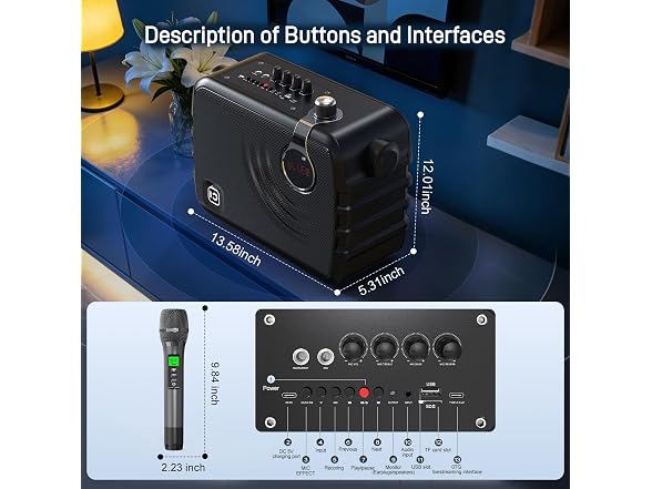 SHIDU 150W Portable PA System