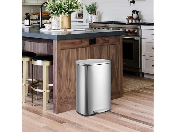 OUTLANE 13 Gallon Kitchen Trash Can with Soft-Close Lid