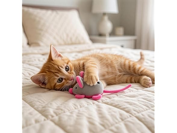 SPOT Rattle Clatter Mouse Catnip Cat Toy, Plu