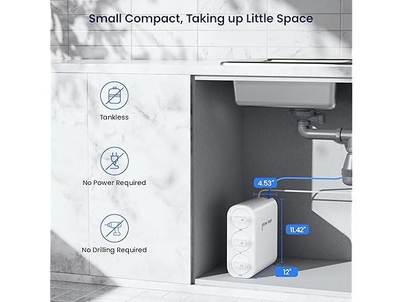 GLACIER FRESH Under Sink Water Filter System