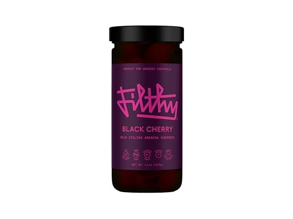 Filthy Amarena Black Cherries, 11oz