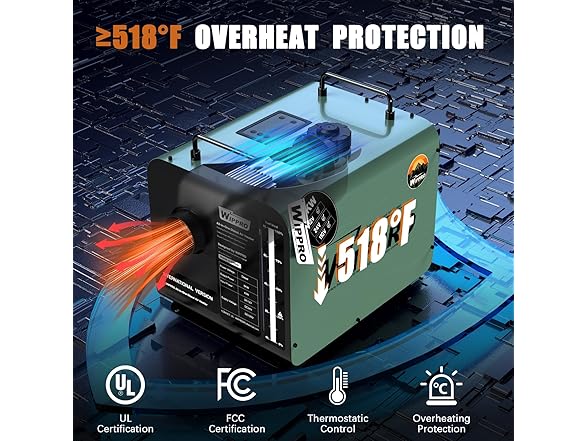 WOPLUSRO Diesel Heater 8KW 12V 24V 110V All-in-One