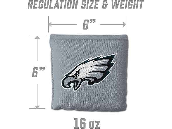 PHILADELPHIA EAGLES Set of 8 Cornhole Bags