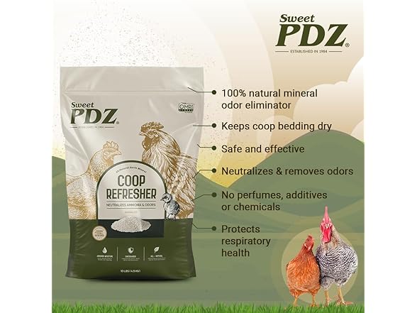 Sweet PDZ - Coop Refresher - Zeolite Odor Elimantor