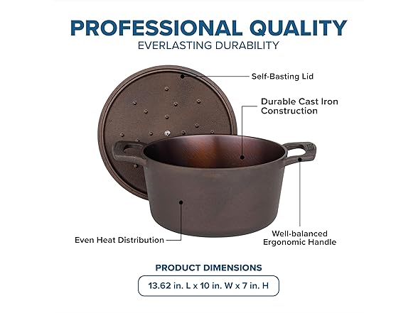 Viking Nonstick 5 Quart Dutch Oven 