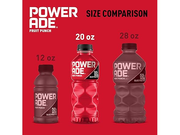 8PK Powerade Fruit Punch, Electrolyte Sports Drink
