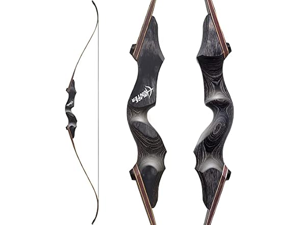 Obert Black Hunter 60" Archery Takedown Recurve Bow Left Hand