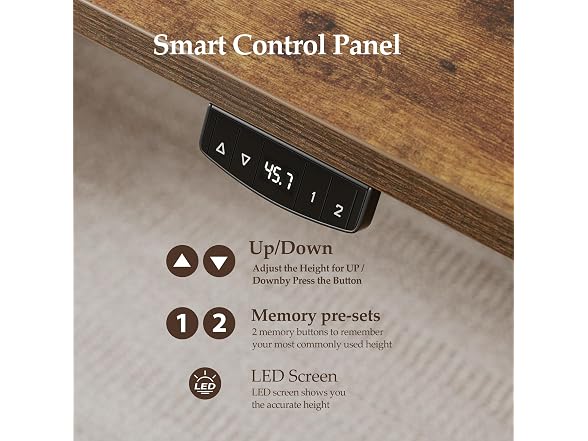 55 Inch Large Electric Standing Desk