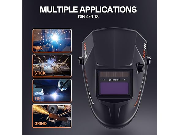HITBOX Welding Helmet Auto Darkening