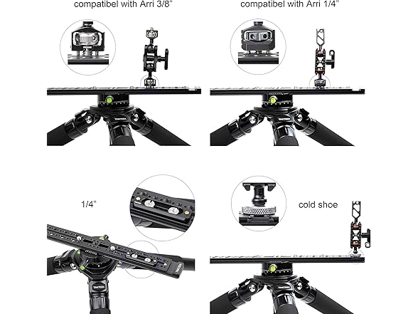 Dual Camera Mount Tripod Extension Bar