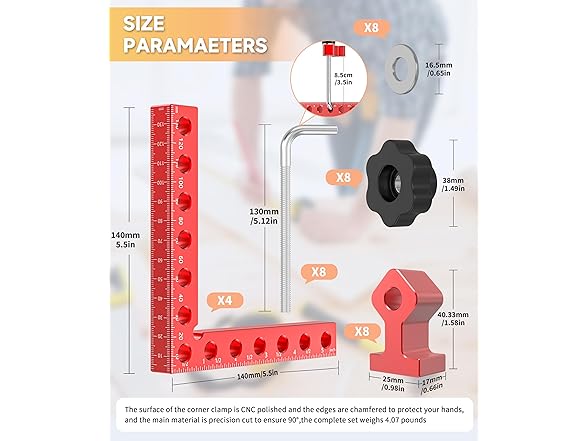 Artelio Corner Clamps for Woodworking
