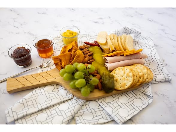 Fox Run Pickleball Paddle Charcuterie Boards, Set of 2 