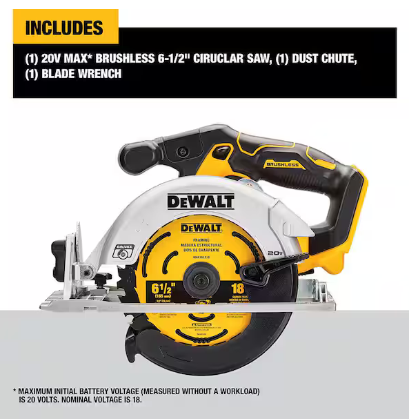 DEWALT DCS565B  20V MAX 6-1/2in Sidewinder Style Saw - Gallery 6