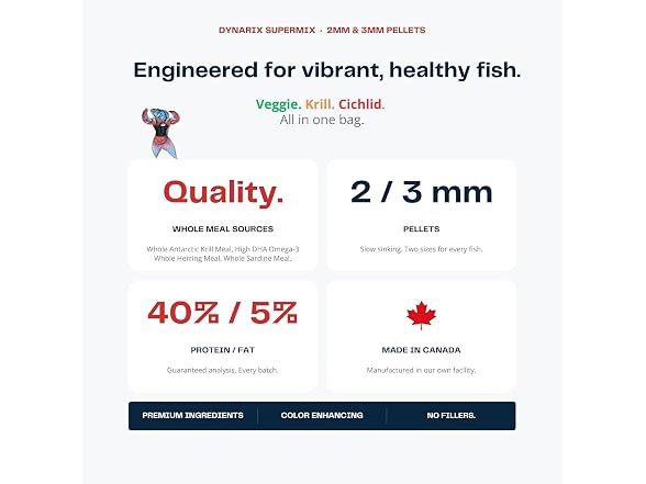 Northfin DynariX SuperMIX Fish Food, Slow-Si