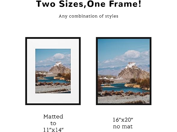 16x20 Black Metal Picture Frame