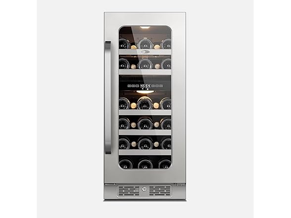 Whynter 15 inch Built-ln 29 Bottle Undercounter Stainless Steel Wine Fridge 