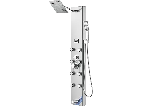 Shower Panel System, 5 Shower Modes, Digital