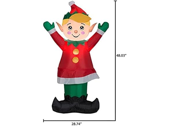 Generic Jolly Elf LED 4' Inflatable