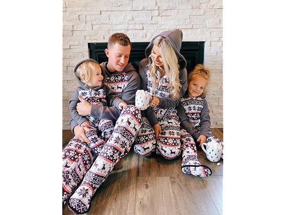 Iffei Men (XL) Family Christmas Pajamas Sets Pants