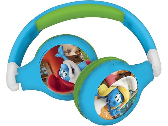LEXiBOOK, The Smurfs, 2-in-1 Headphones
