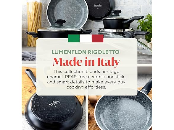 Lumenflon Rigoletto 9.5” Nonstick Frying Pan Skillet