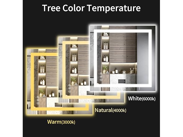 Anti-Fog LED Bathroom Mirror