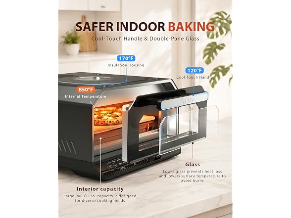 13-in-1 Indoor Pizza Oven, Top Viewing