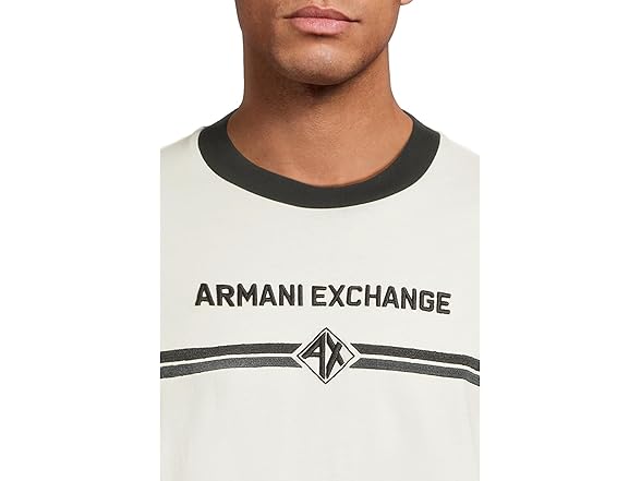Armani Exchange Mens Line Logo Tee