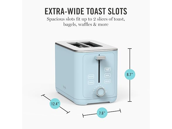Martha Stewart 2-Slice Toaster Sky Blue