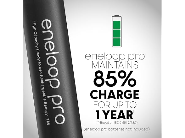 (4 Pack) Eneloop Panasonic Pro Battery Adapters