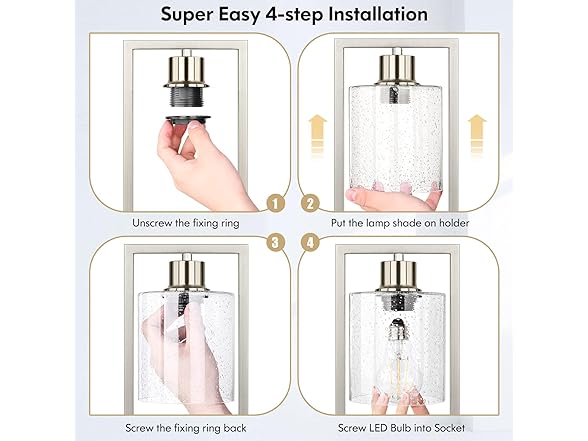 SIlver Wireless Touch Control Table Lamps