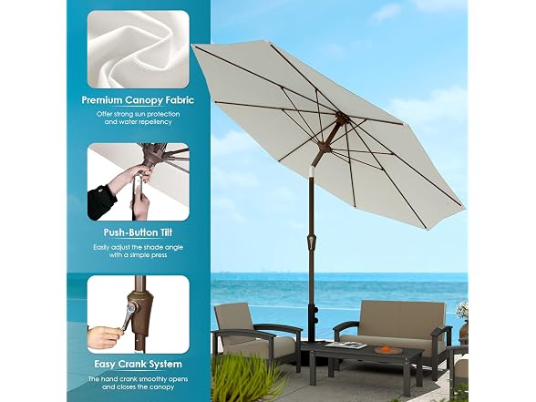 GREENVINES 9-FT-Patio-Umbrella - Your Choice