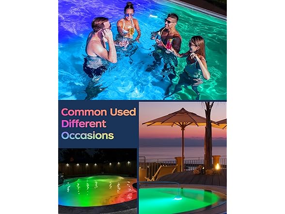 KIALUSH Ground Pool Lights