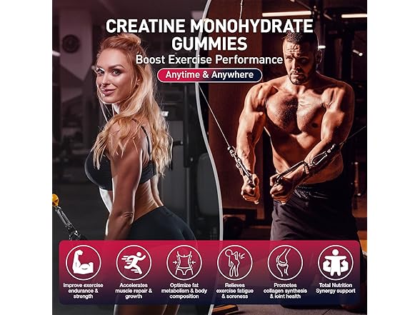 Creatine Gummies for Men & Women
