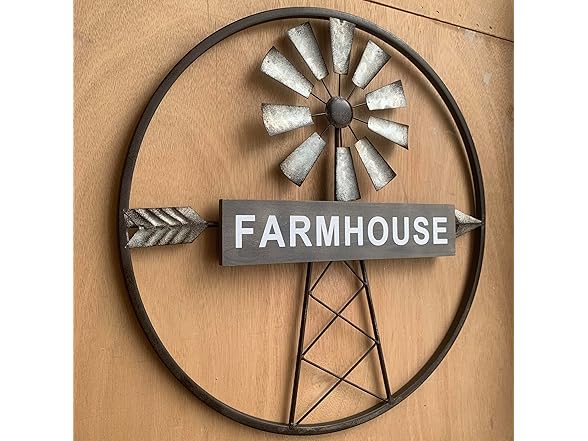 Rustic Farmhouse Windmill Wall Art