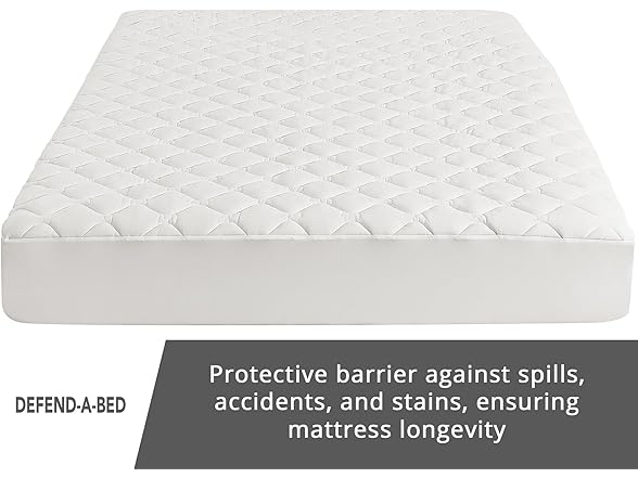 Defend-A-Bed Deluxe Quilted Waterproof Mattress Protector, Queen