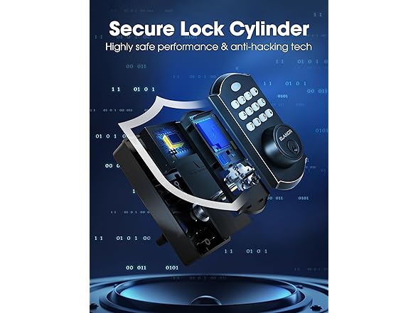 ELAMOR M19 SET ORB Keyless Lock Set w/Handle Oil 