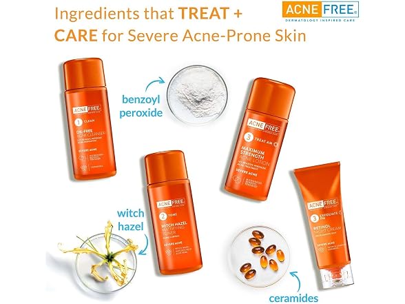 Acnefree 24 Hour Severe Acne Clearing System
