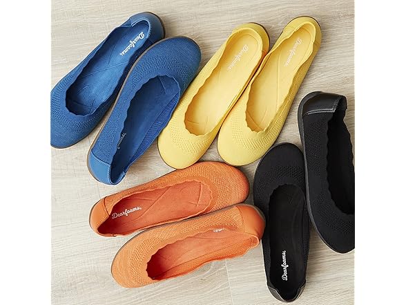 Dearfoams Women's Misty Ballet Flat, 7.5