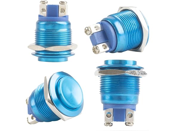 Push Button Switch 19MM 2Pk Momentary