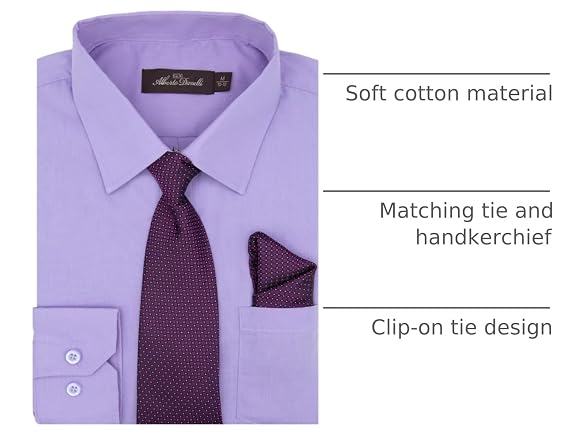 Alberto Danelli Boys (5) 's Long Sleeve Tie Shirt
