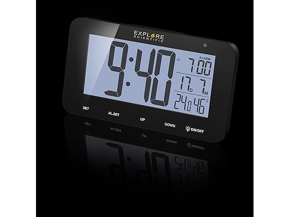 Explore Scientific Wireless Table Clock