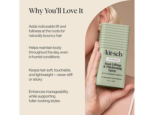 Kitsch Root Hair Texture Spray – Lightweight Hair