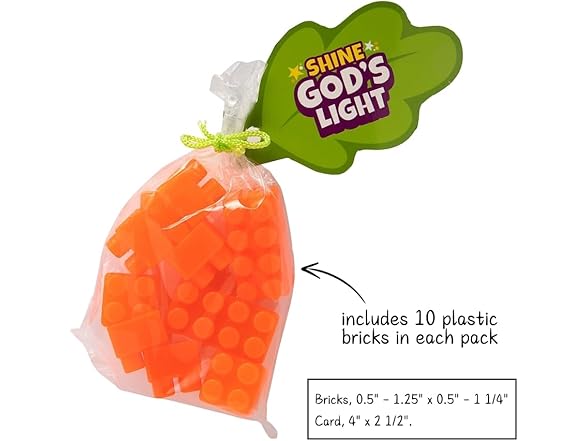 Engaging Christian Pumpkin Building Bricks Handout with Card