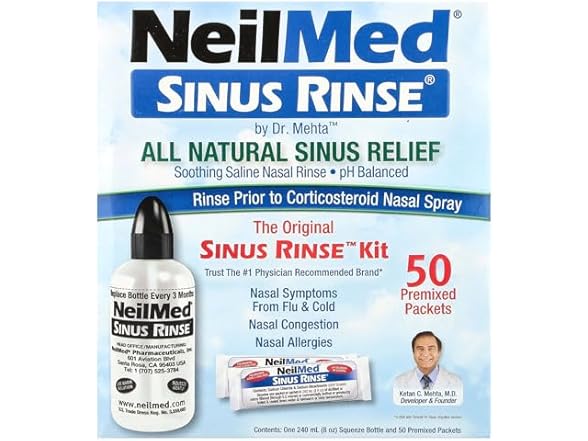 A Complete Sinus Nasal Rinse Kit, 50 ct